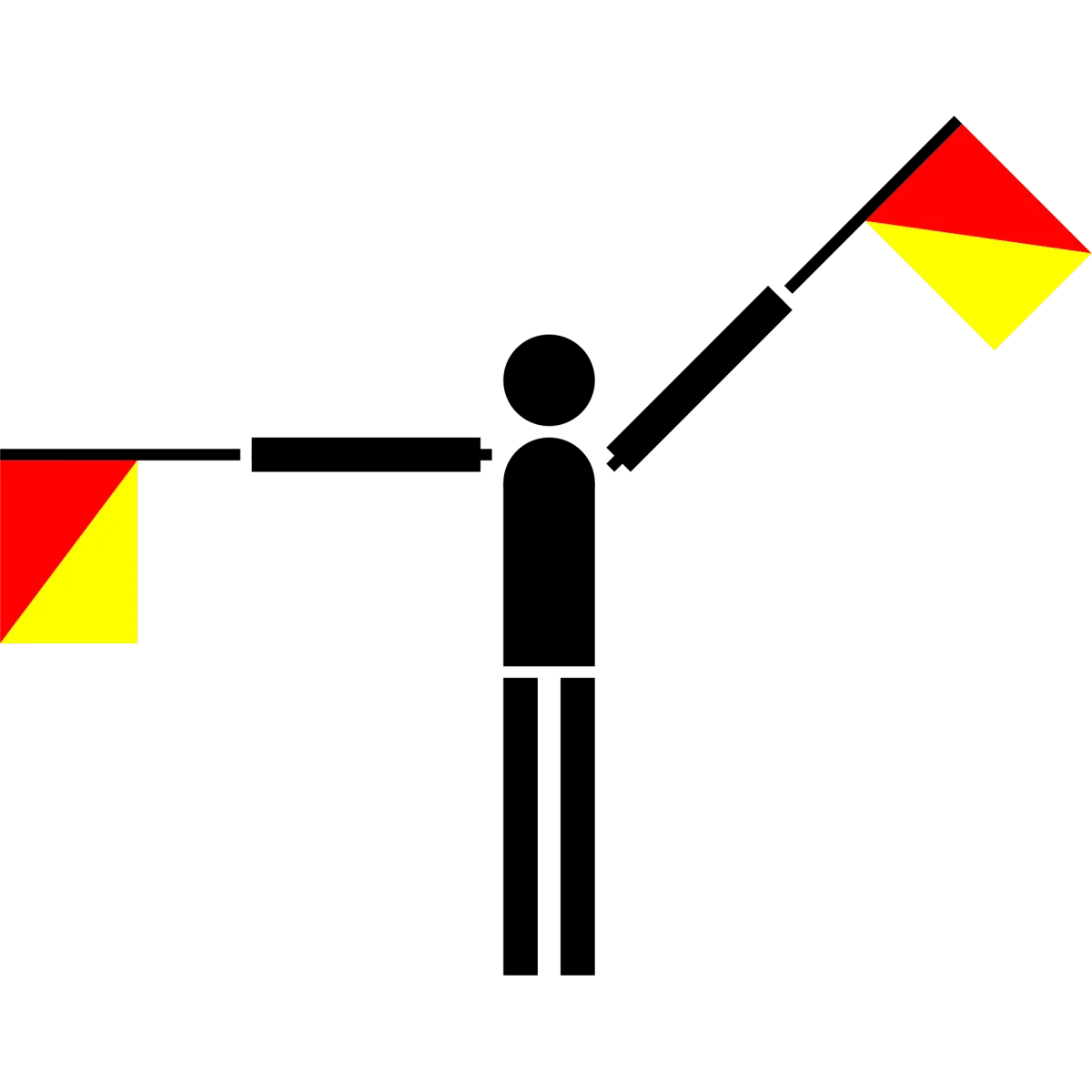 Semaphore Flag Letter Q | SVG Vector Elements