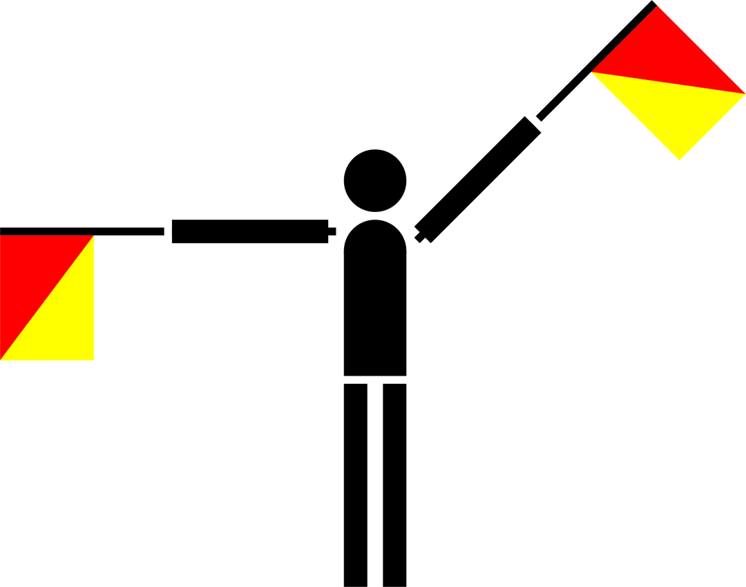 Semaphore Flag Letter Q | SVG Vector Elements