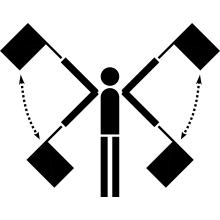 Semaphore Flag Error or Attention Signal
