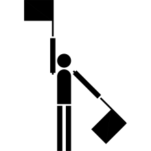 Semaphore Flag Letter V