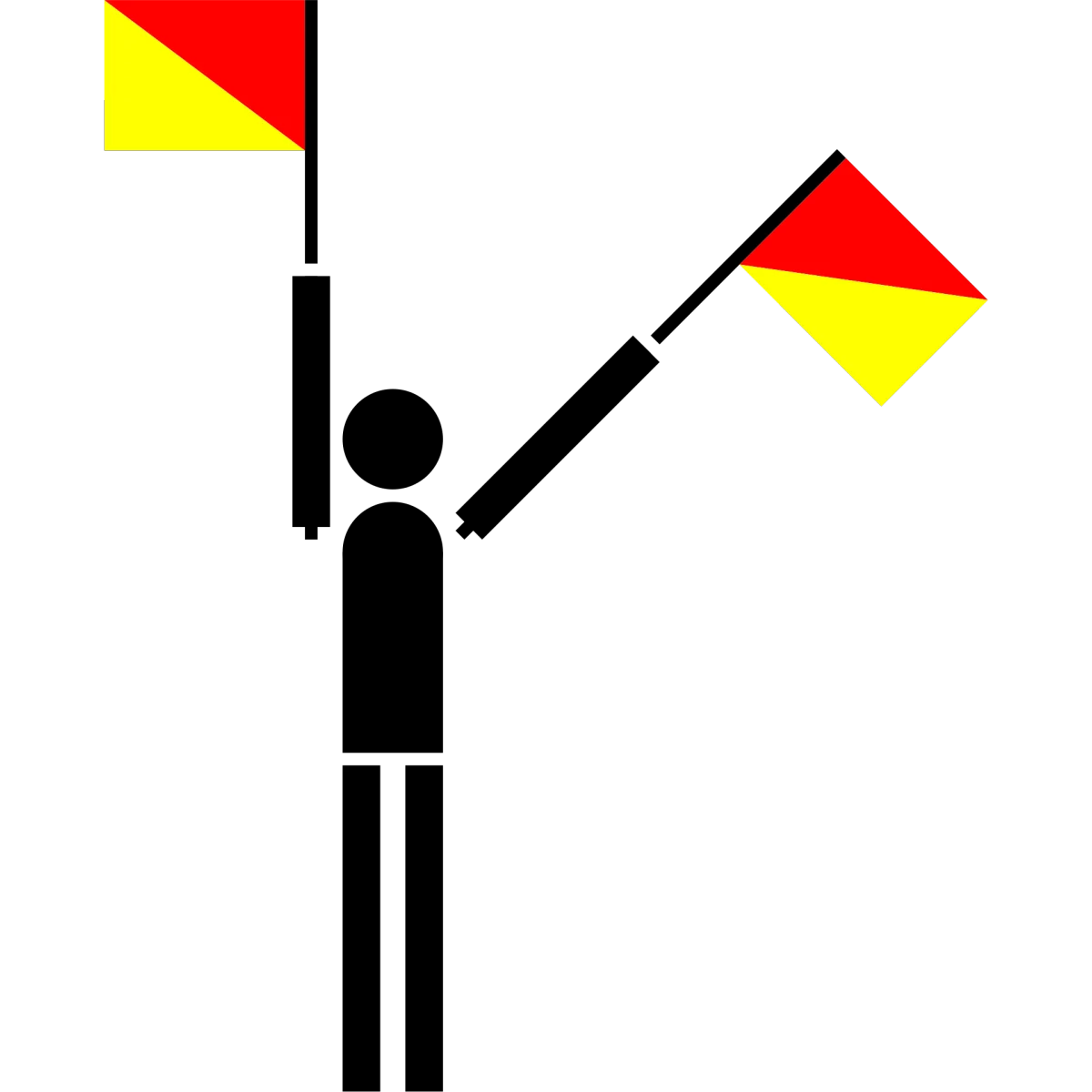 Semaphore Flag Numerals Signal | SVG Vector Elements