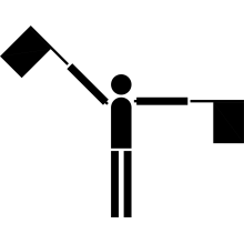 Semaphore Flag Letter Y