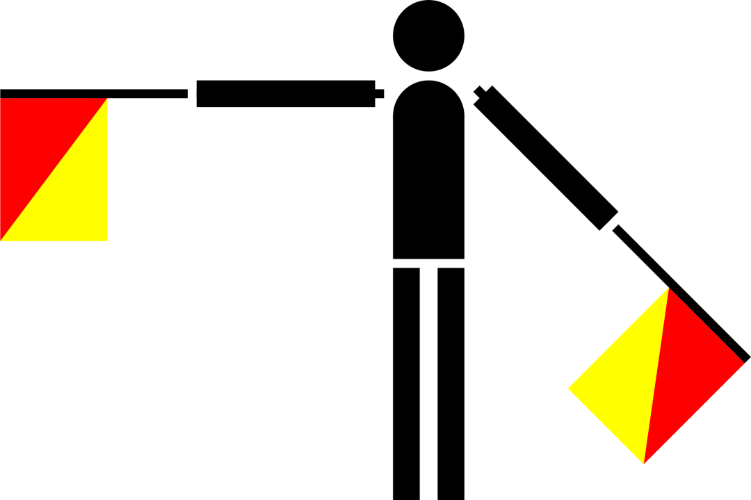 Semaphore Flag Letter S | SVG Vector Elements