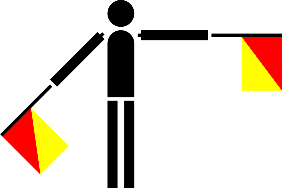 Semaphore Flag Letter M | SVG Vector Elements