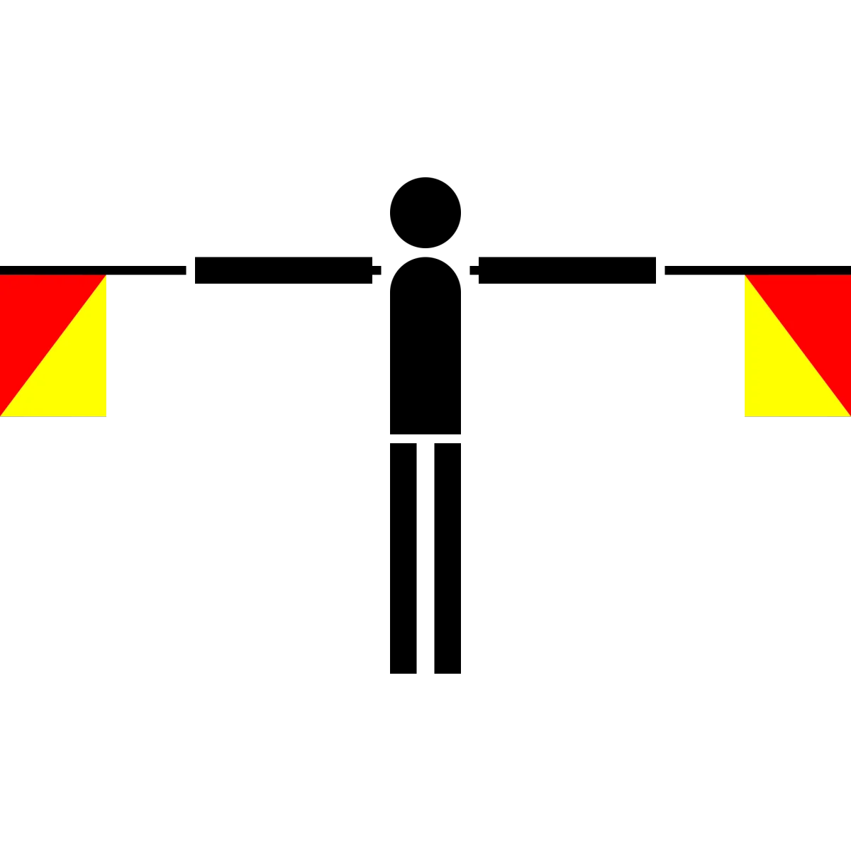 Semaphore Flag Letter R | SVG Vector Elements