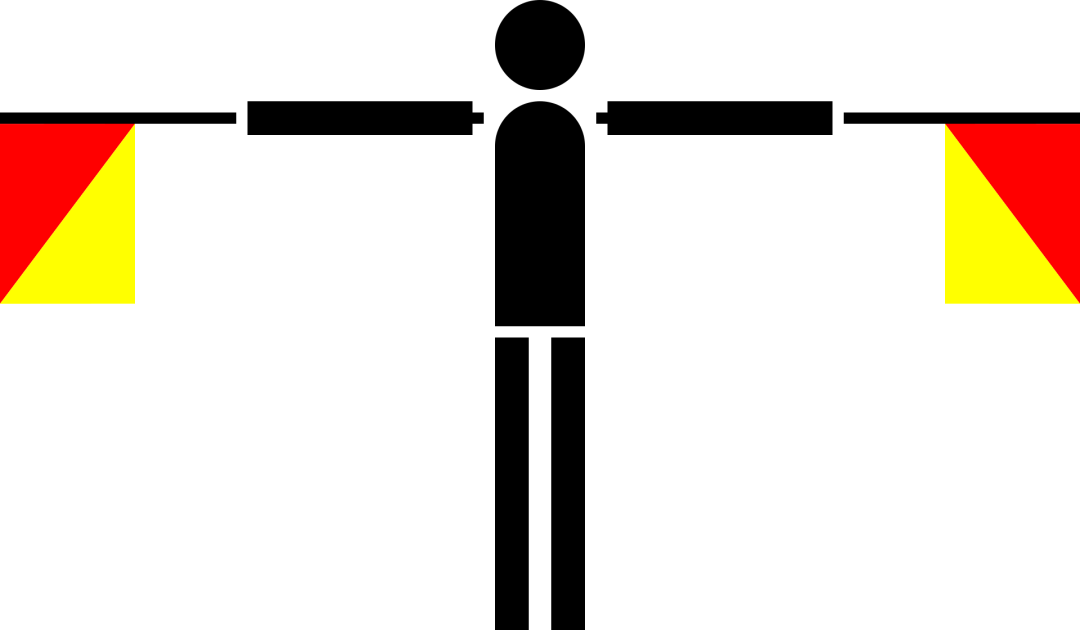 Semaphore Flag Letter R | SVG Vector Elements