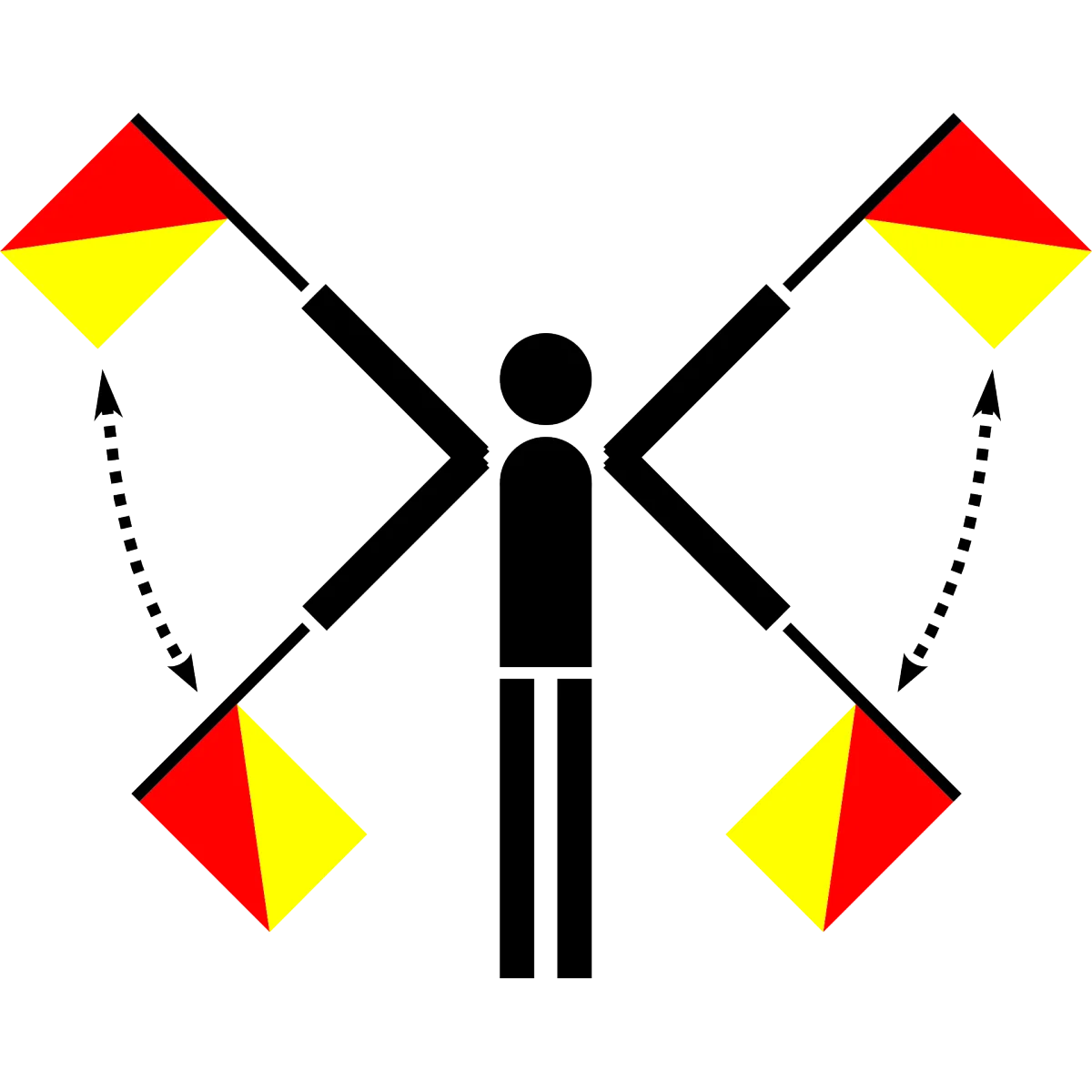 Semaphore Flag Error or Attention Signal
 | SVG Vector Elements