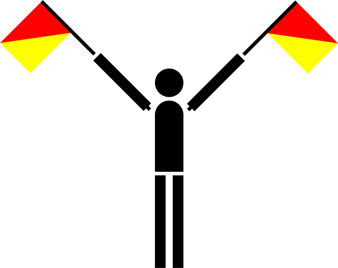 Semaphore Flag Letter U | SVG Vector Elements