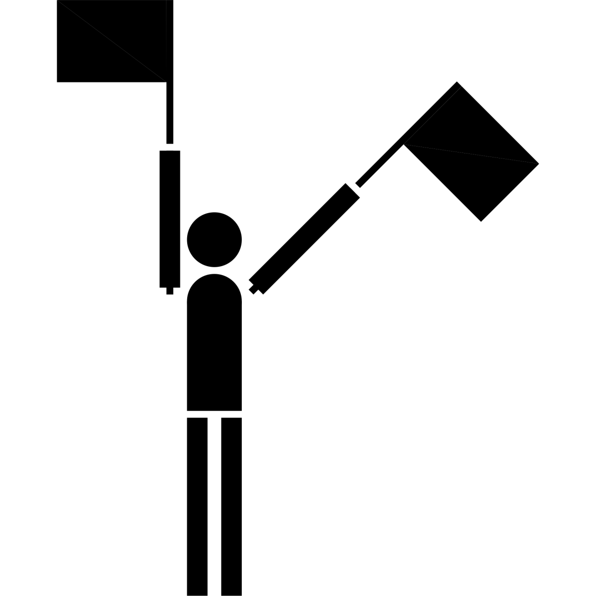 Semaphore Flag Numerals Signal | SVG Vector Elements