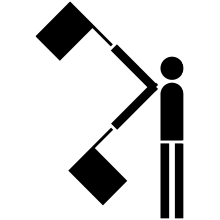 Semaphore Flag Letter I or Number 9