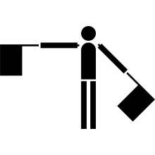 Semaphore Flag Letter S